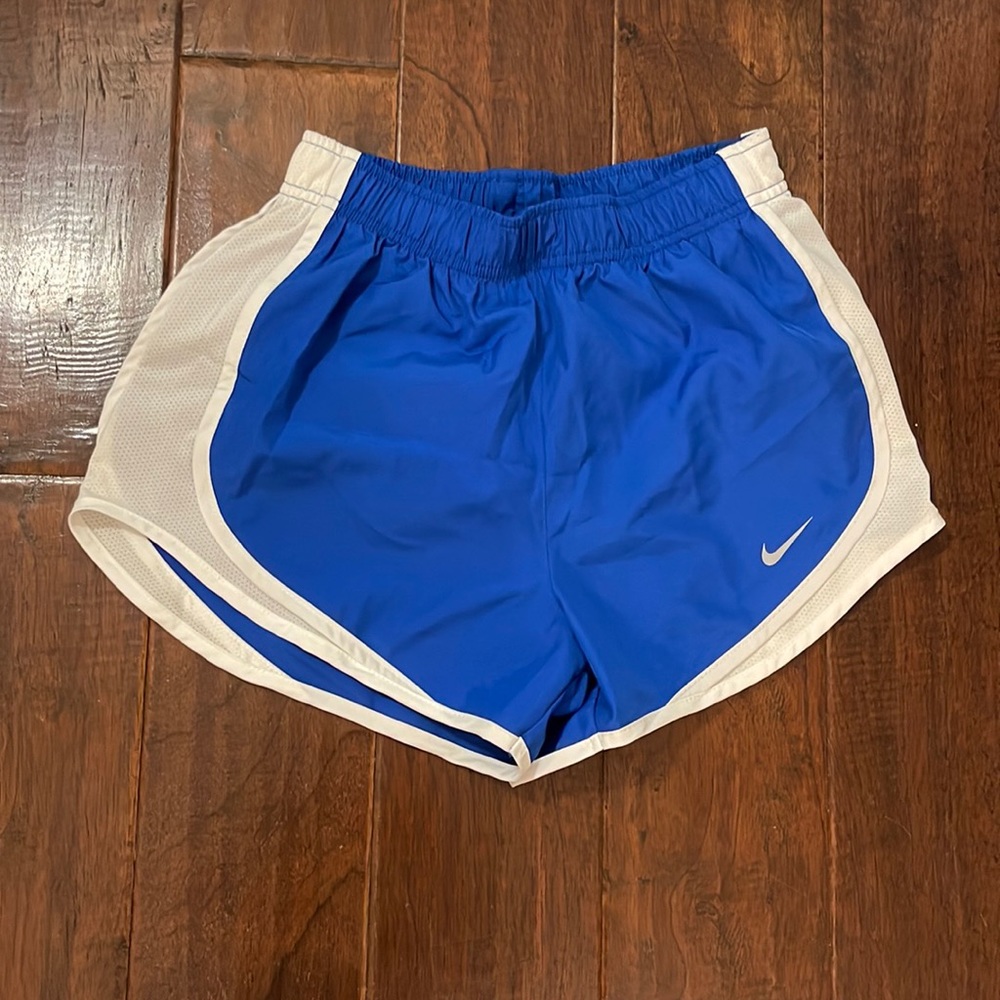 Nike shorts/ blue and white